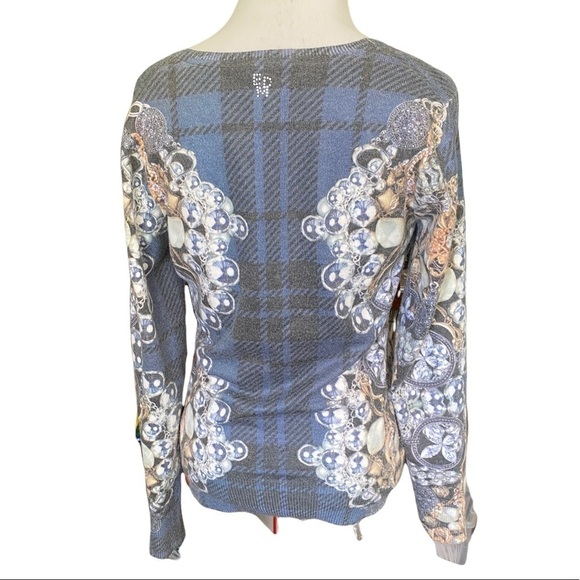 ETOILE DU MONDE V NECK SWEATER SZ 2 - Picture 2 of 6